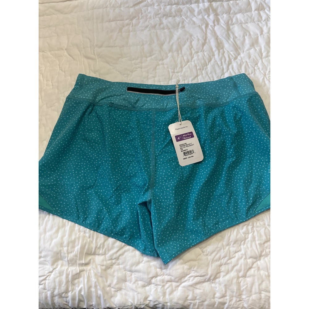 Rabbit Hopp In Relaxed Polka Dot Athletic Shorts Teal Women's Size SM - Picture 4 of 4